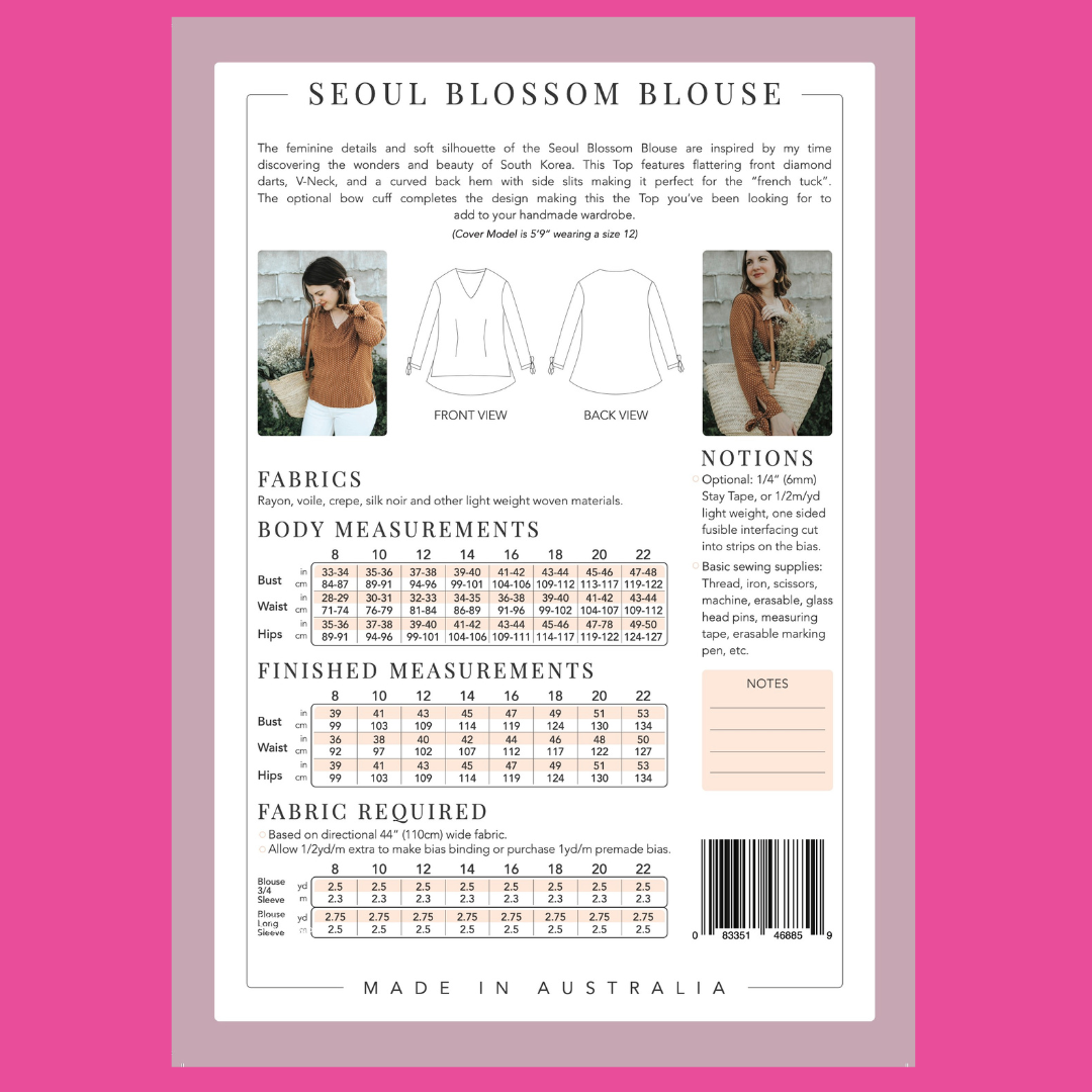 The Seoul Blossom Blouse - PDF