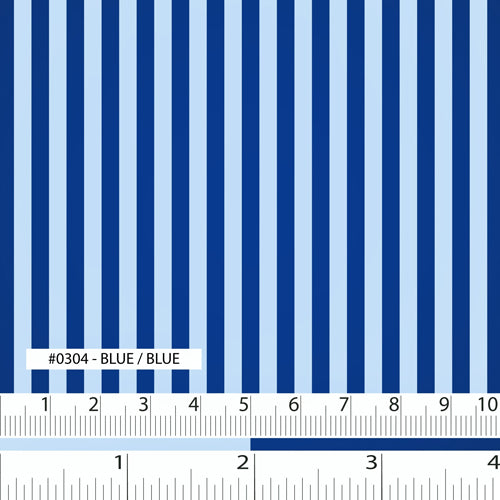 A Day In The Country - Mono Line - Blue Background/Dark Blue Print