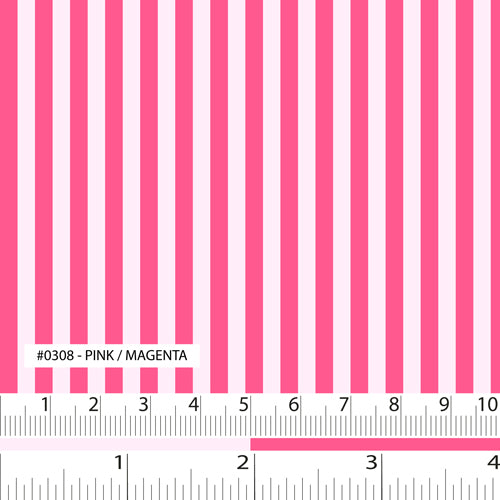 A Day In The Country - Mono Line - Pink Background/Magenta Print