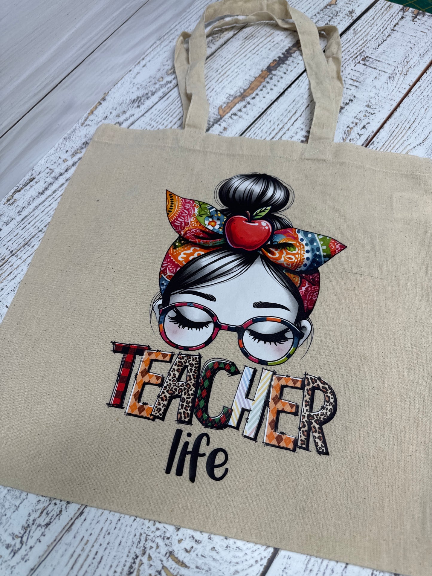 Calico Craft bag - Teacher life