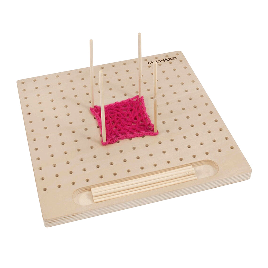 MILWARD BLOCKING BOARD W. 12PINS/PLYWOOD/2X30X30CM