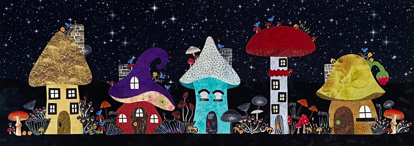 Midnight Magic Collage Pattern