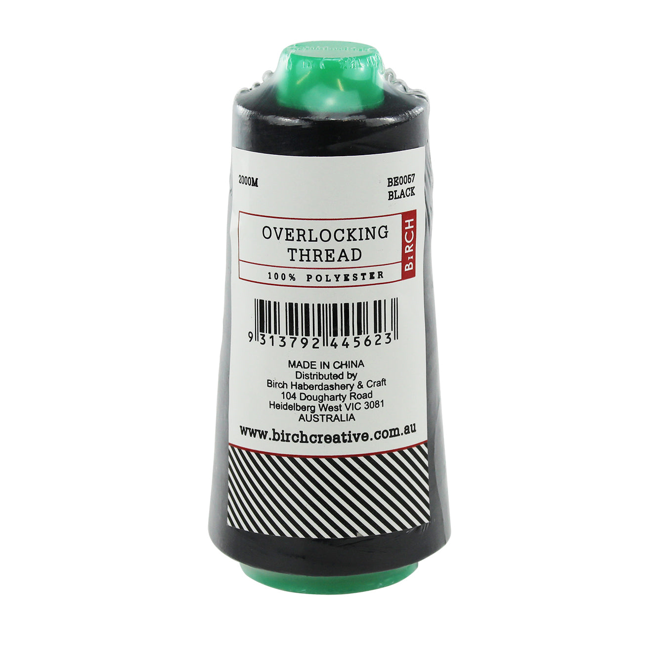 OVERLOCKING POLYESTER THREAD CONE – BLACK