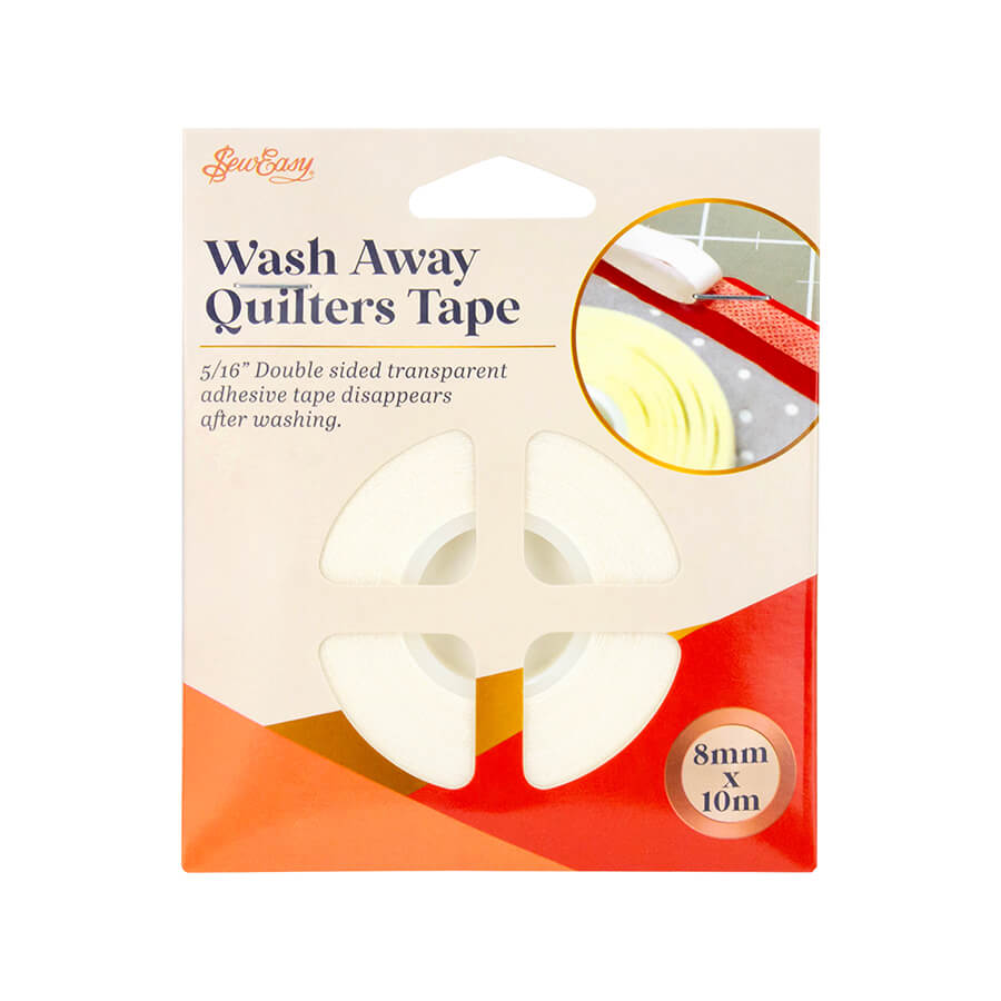 SEW EASY HANGSELL TAPE QUILTERS WASH AWAY 8MM