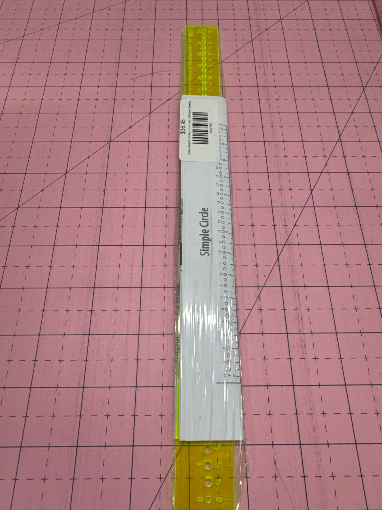 Ruler-Simple Circles - 1in x 12in