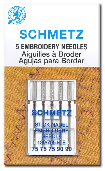 Schmetz embroidery needles mix sizes Embroidery