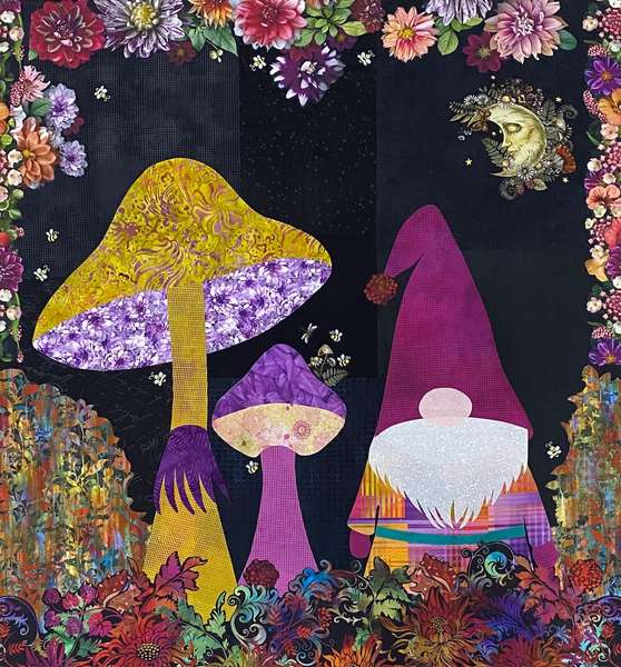 Norbit (Gnome) Collage Design (Size 26" x 28") Pattern by Veronica Appleyard Designs