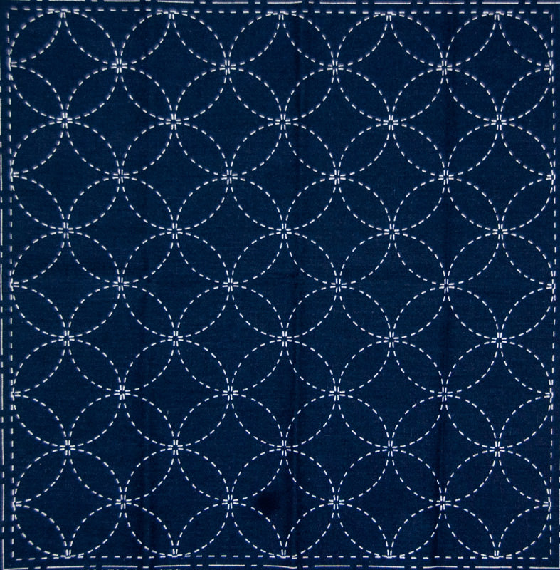 Sashiko Printed Cloth - Wineglass