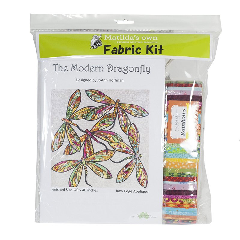 The Modern Dragonfly Pattern + Fabric Kit