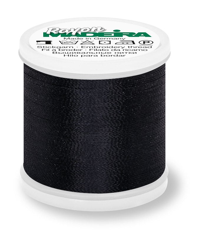 Madiera Rayon 40 1000m - 1000 Black