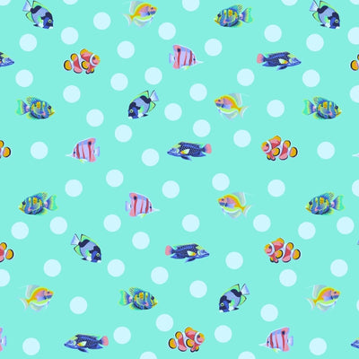 Tula Pink FLORAL REEF -PWTP268.SEAFOAM