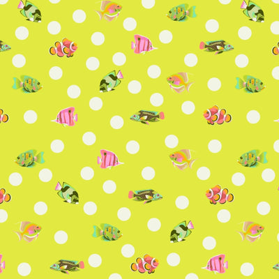 Tula Pink FLORAL REEF - PWTP268.SEAGRASS