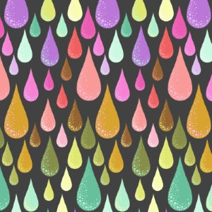 Freespirit Fabrics Tula Pink Deja Vu Prince Charming Dew Drops Licorice