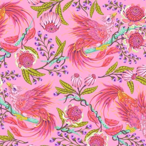 PWTP281.WILDORCHID- Freespirit Fabrics Tula Pink Legendary Hot Wings Wild Orchid