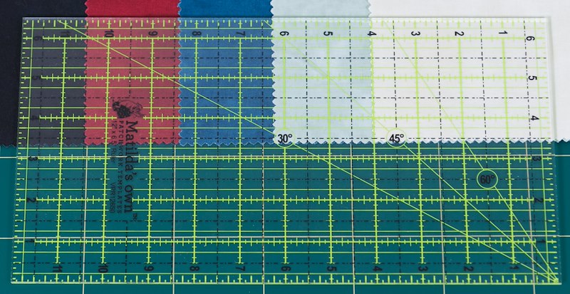 Clear Printed Imperial Ruler - 12in x 6.5in