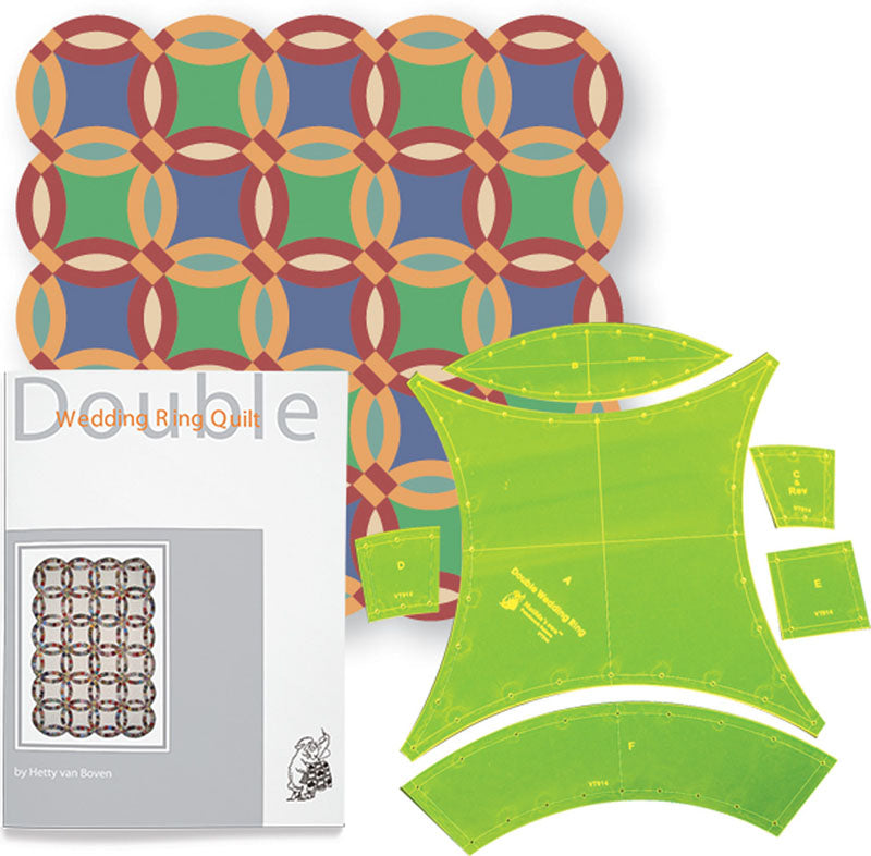 Double Wedding Ring Template & Booklet (Hetty van Boven)