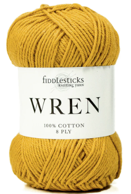Fiddlesticks Wren 8 Ply - W007 Mustard