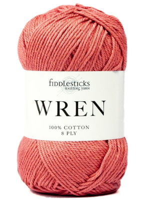 Fiddlesticks Wren 8 Ply - W016 Coral