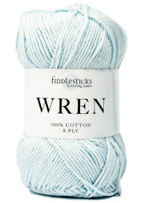 Fiddlesticks Wren 8 Ply - W023 Ice Blue