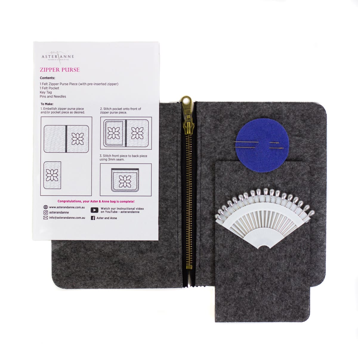 Zipper Purse - Aster & Anne