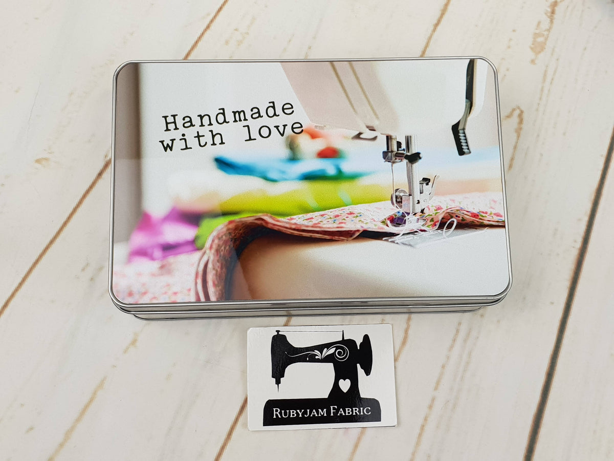 Handmade With Love - Rectangle Metal Storage Tin