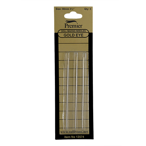 Premier 90mm Gold Eye Doll Making Needles