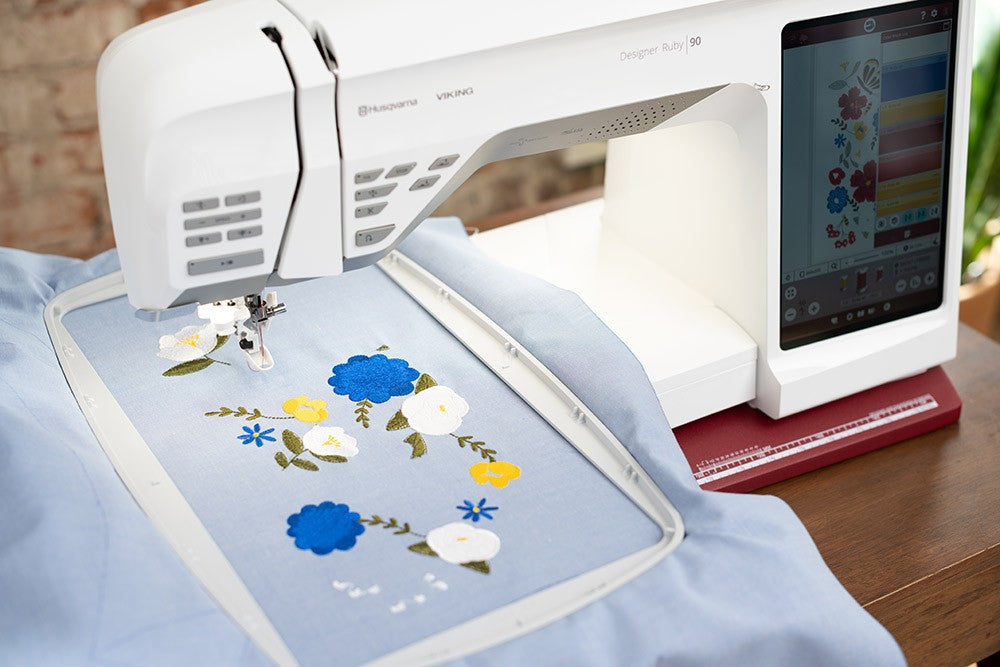Ruby Warm Machine Designer Ruby™ 90 Sewing and Embroidery Machine – All About Sewing