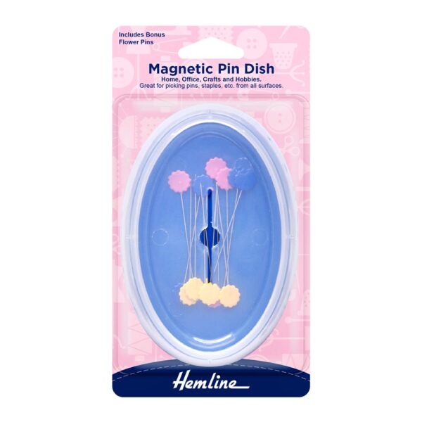 HEMLINE HANGSELL MAGNETIC PIN DISH WITH STORAGE