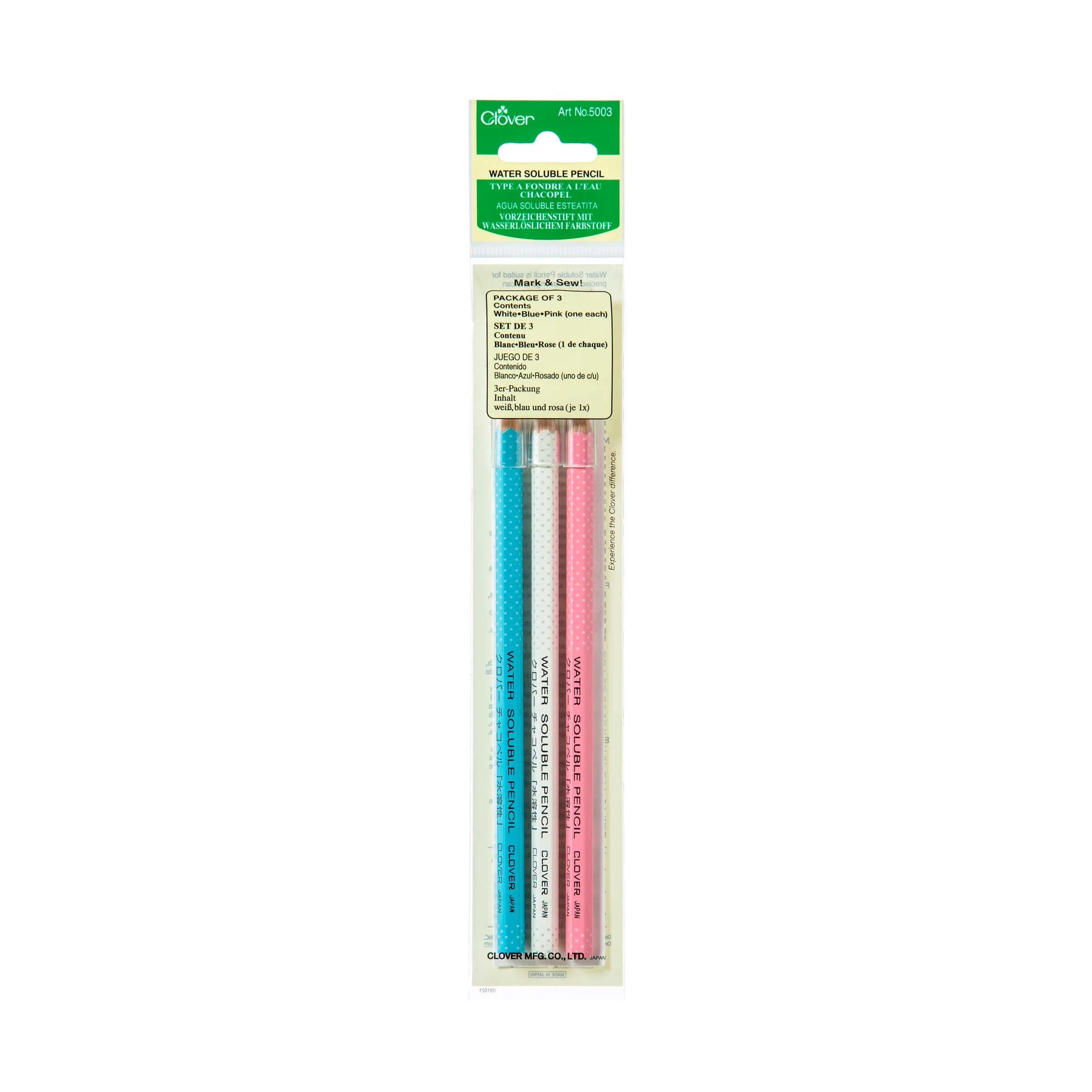 CLOVER SOLUBLE PENCIL PK 3 5003