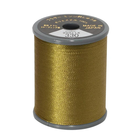 EMBROIDERY THREAD - RUSSET BROWN 330 - 50WT - 300M - BROTHER