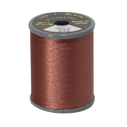 EMBROIDERY THREAD - AMBER RED 333- 50WT - 300M - BROTHER