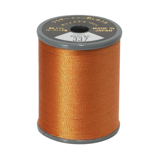 EMBROIDERY THREAD - REDDISH BROWN 337 - 50WT - 300M - BROTHER