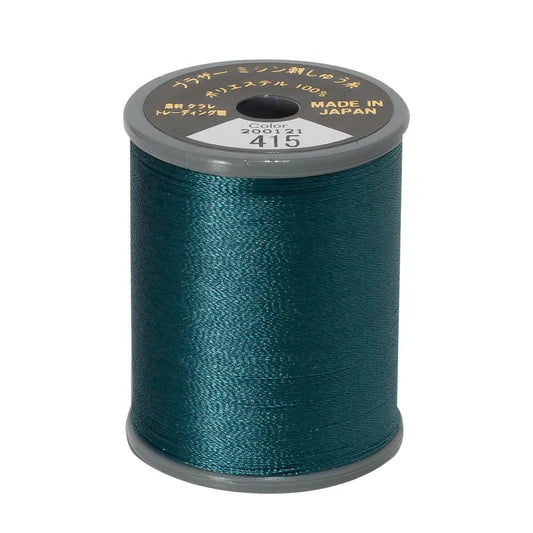 EMBROIDERY THREAD - LEAF GREEN 509 - 50WT - 300M - BROTHER