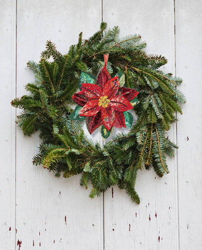 Poinsettia Slow-Stitching Kit