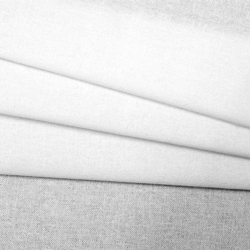 Homespun Fabric - 112cm - White ( sold by the mtr )