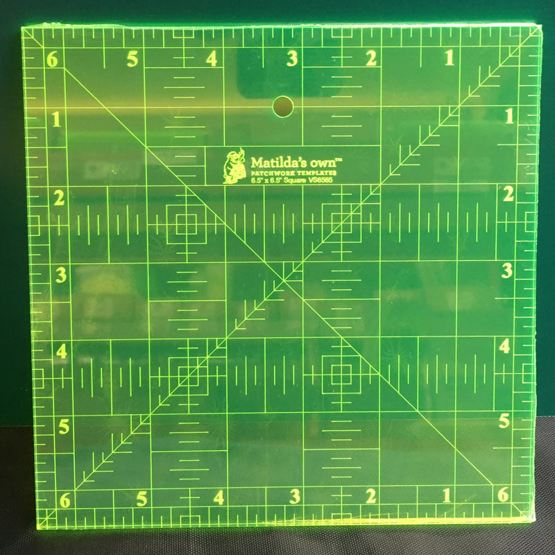 6.5 Inches Ruler 6.5 inch square ruler-All About Sewing