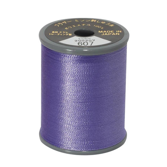 EMBROIDERY THREAD - WISTERIA VIOLET 607 - 50WT - 300M - BROTHER