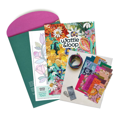 Folk Fleur Slow Stitching Kit 