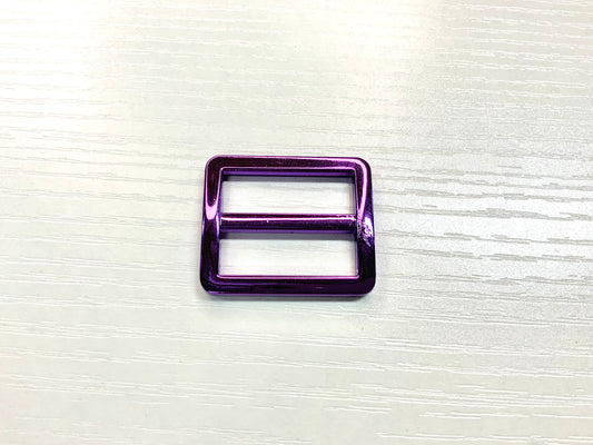 Purple Chrome Strap Slider, Strap Connector | 25mm (1")