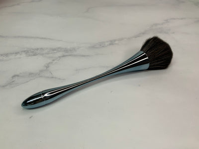 Chrome blue cleaning brush
