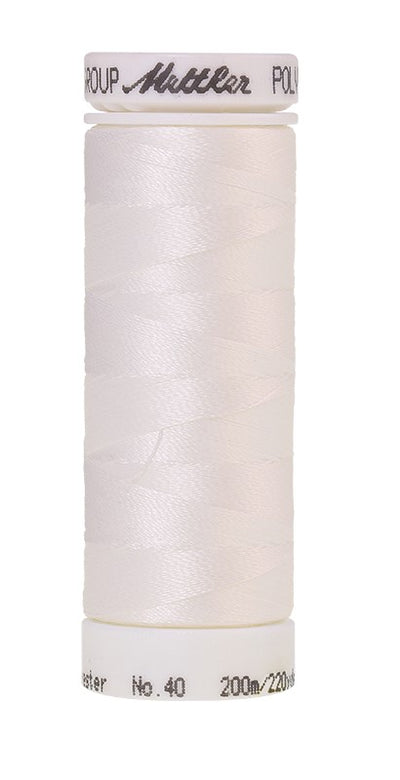 Mettler Poly Sheen 40 200m - 0010 Silky White