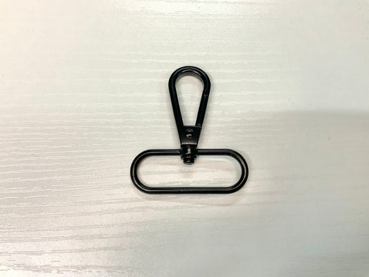 Black Metal Bag Strap Buckle Clasp Metal Hook | 38mm (1.5")