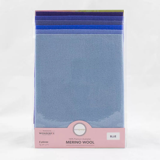 Wonderfil - Sue Spargo Wool felt pack - Blue