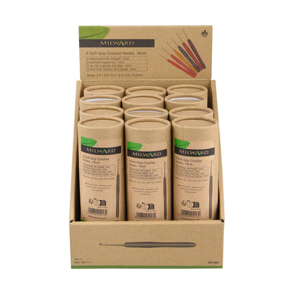 MILWARD CDU DISPLAY SOFT GRIP CROCHET HOOKS