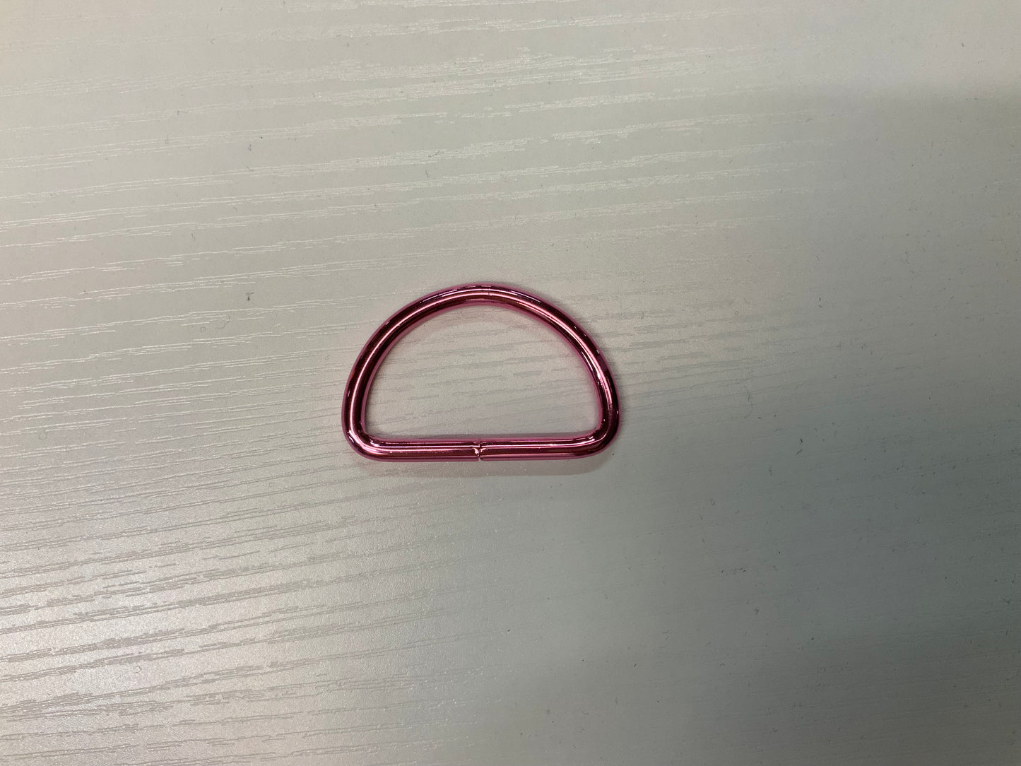 Pink Metal Bag Connection  D Ring  38mm (1.5")