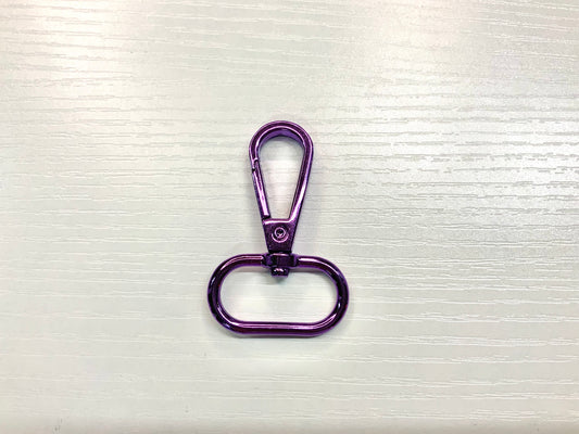Purple Chrome Bag Strap Buckle Clasp Metal Hook | 25mm (1 ")