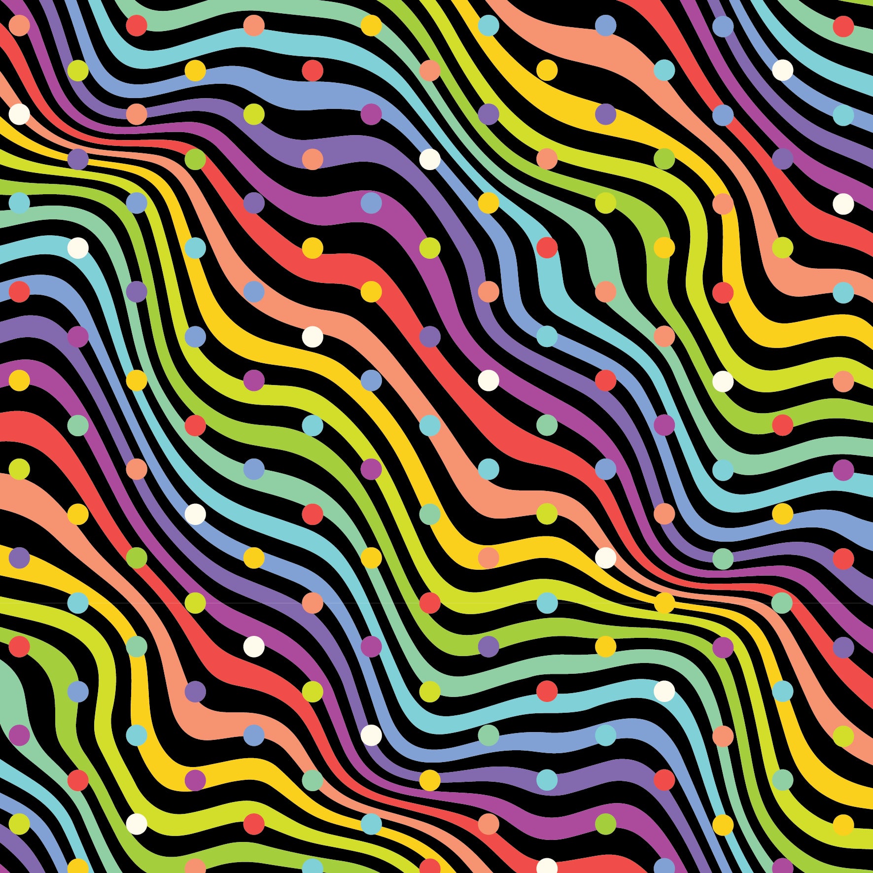 FUNDAMENTALS STRIPES BLACK WAVY DV2822