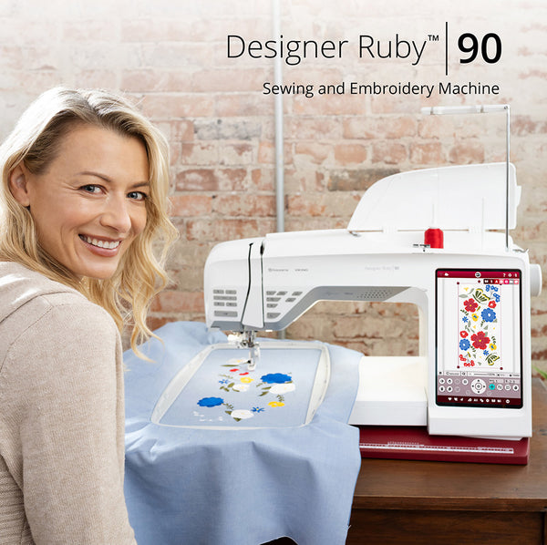 Designer Ruby™ 90 Sewing and Embroidery Machine – All About Sewing