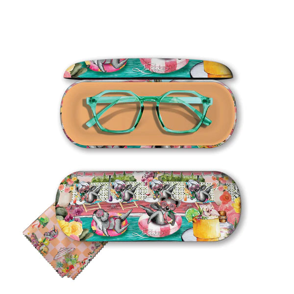 GC54 Glasses Case - Koala Pool Party