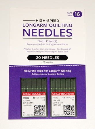High Speed Needles Recommended for use with the HQ